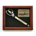 Black Ceremonial Scissors Display Case for 15" Gold Ceremonial Scissors